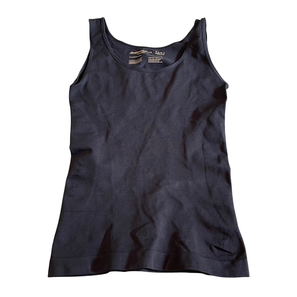 Shapermint Essentials Camisole Women L/G Black Seamless Shapewear Tummy Control